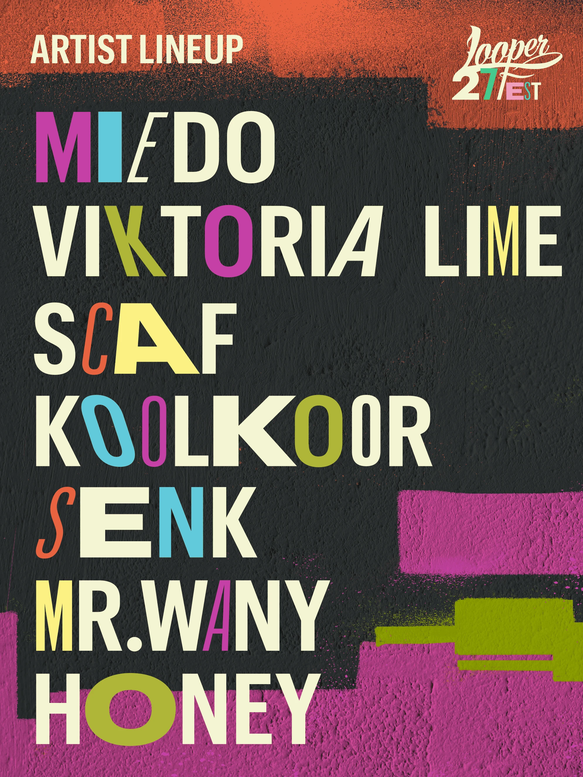 Looperfest artist lineup poster
